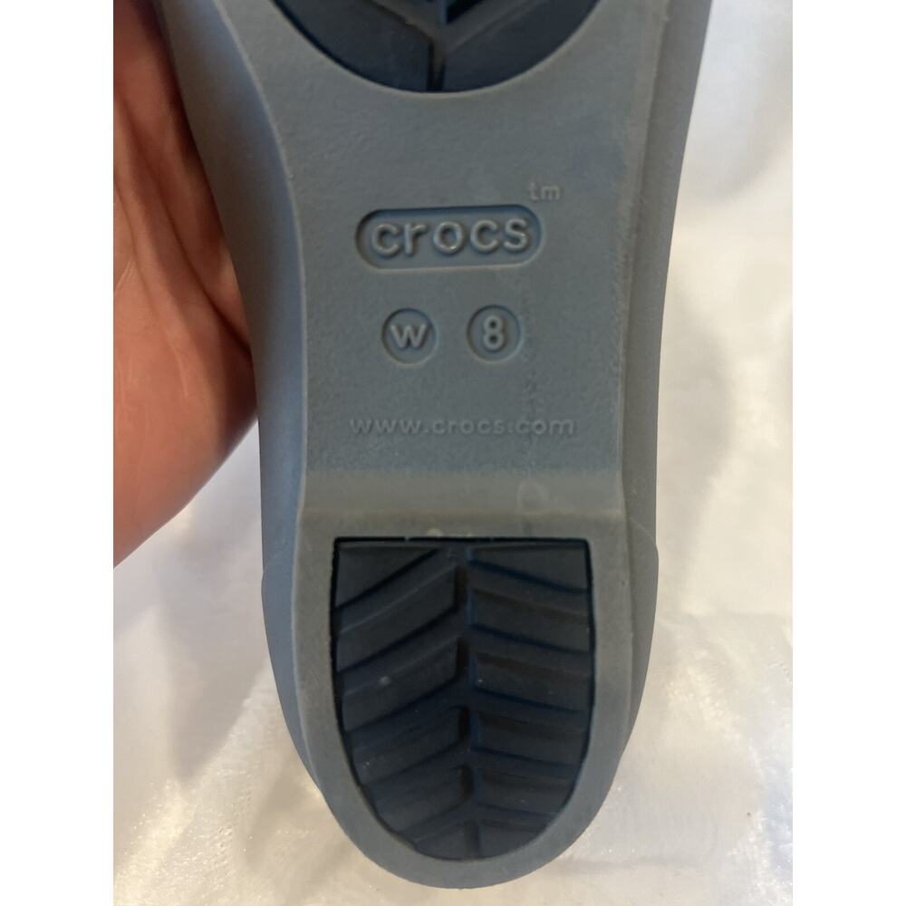 Crocs Womens Eve Iconic Pointed Toe Flats Shoes Size 8 Ballet Slip On Comfort - Picture 9 of 10